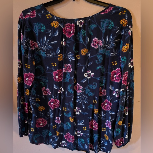 Old Navy blue and colorful flower print tunic, size XXL. - Picture 3 of 5